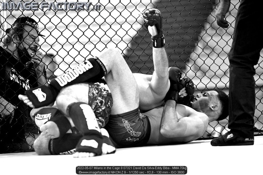 2022-05-07 Milano in the Cage 8 07321 David Da Silva-Eddy Biba - MMA 70kg